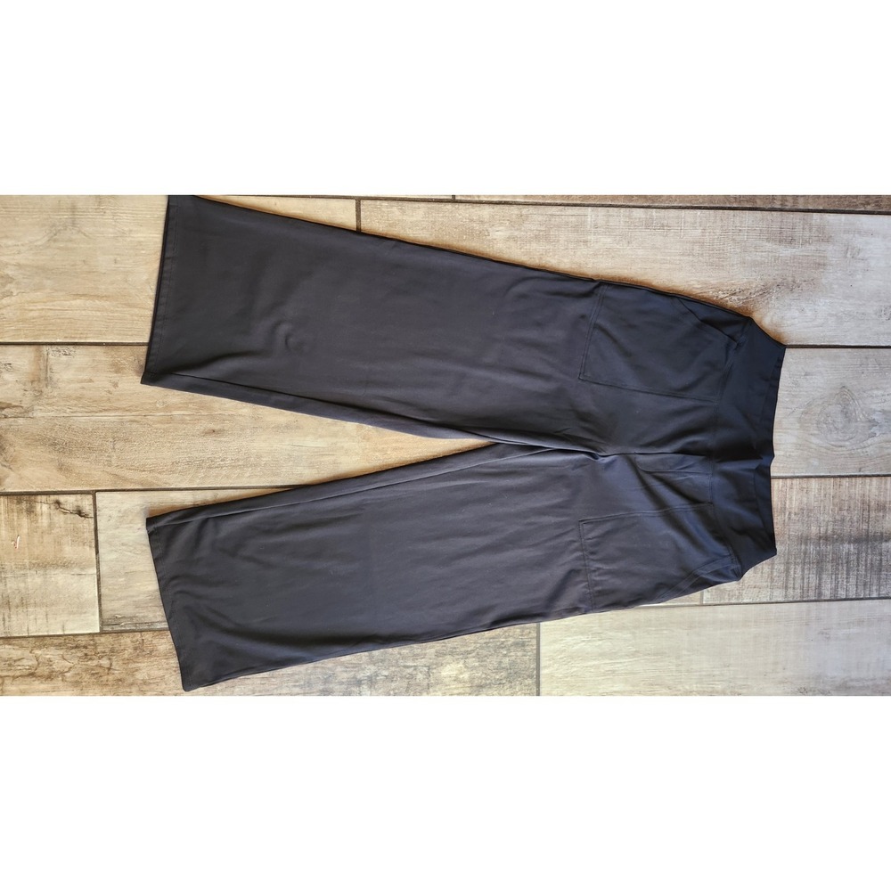 g4free yoga pants Women's Large black activewear sports loungewear baggy